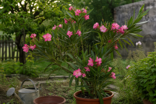 Oleandru (Nerium oleander) – sfaturi de plantare și îngrijire