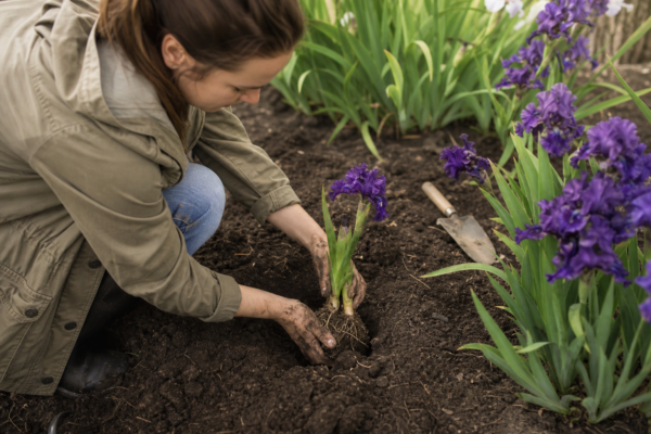 Irisul (Iris germanica): plantare, udare și întreținere
