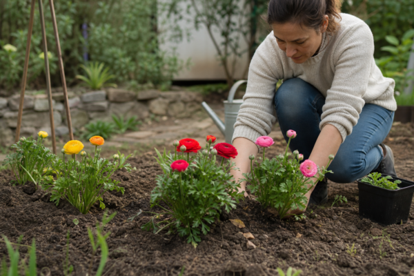 Ranunculus asiaticus – sfaturi pentru plantare, creștere și întreținere