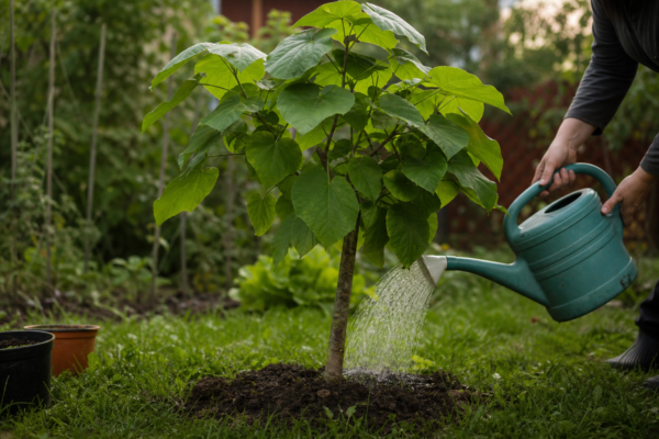 Paulownia tomentosa – plantare, udare și întreținere