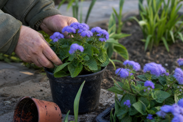 Ageratum (Ageratum houstonianum): cum se plantează și cum se îngrijește corect