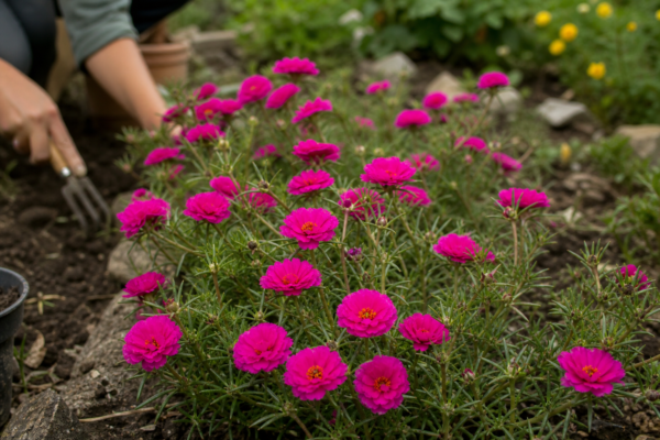 Floare de piatră (Portulaca grandiflora) – plantare, îngrijire și greșeli de evitat