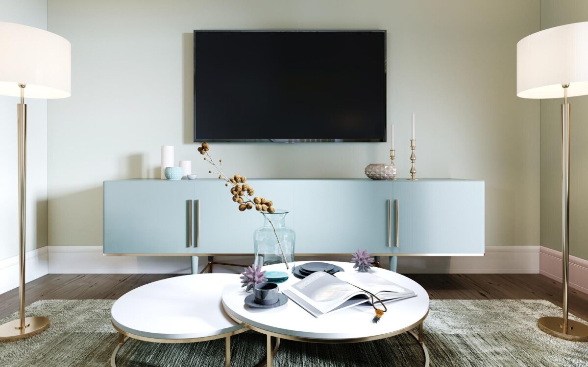 Comode TV 150 cm – modele practice și ușor de integrat în amenajare