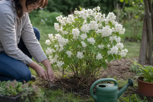 Lămâiță (Philadelphus coronarius) – de la plantare la întreținerea de zi cu zi